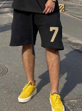 ESSENTLAIS FOGESS2025短裤男夏季百搭五分宽松嘻哈高街美式裤子