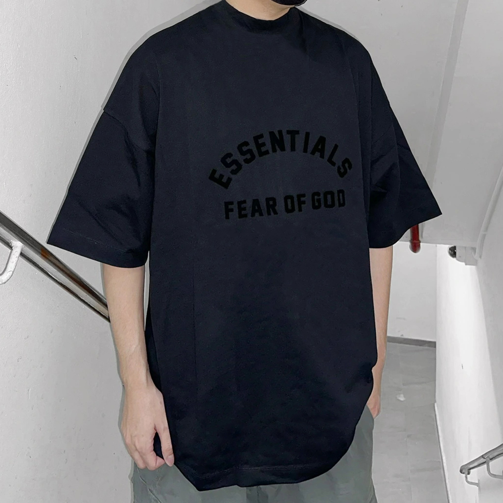 硅胶essentials短袖美式男女T恤