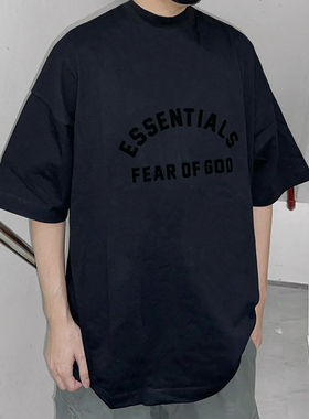 立体胶ESSENTLAIS FOGESS2025短袖T恤男女夏百搭小众潮牌高街半袖