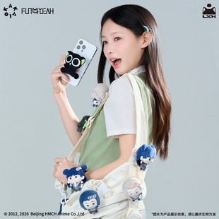 【新品现货】罗小黑战记2会馆小小日常系列咔咔扣毛绒手机支架