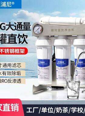 商用净水器400GRO反渗透框架机10寸厨房直饮过滤器大流量纯水机