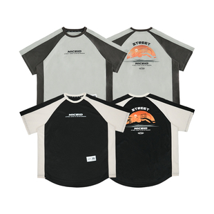 圆领训练休闲T恤 速干宽松篮球短袖 NICEID NICE落日球场运动短袖