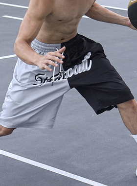 NICEID NICE新版黑灰影子短裤运动篮球裤男女宽松夏季训练五分裤