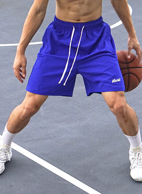 NICEID NICE美式篮球五分短裤薄款运动球裤透气潮流训练裤男