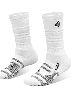 NICEID NICE炼丹3.0 S+篮球运动袜子高帮防滑精英袜实战耐磨球袜