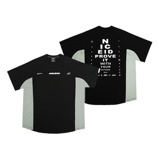 版 宽松篮球短袖 型速干潮流圆领训练T恤 NICE运动拼色短袖 NICEID