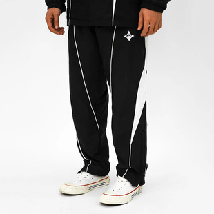 刺绣LOGO篮球训练裤 NICEID 宽松直筒长裤 男春秋款 NICE运动裤