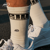 NICEID NICE高帮休闲篮球袜潮流中高筒运动袜毛巾底包裹球袜