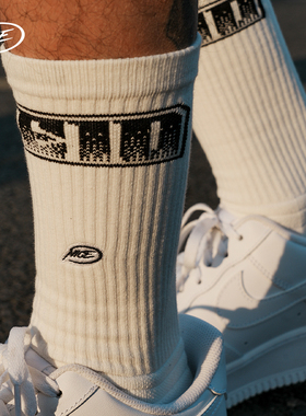 NICEID NICE高帮休闲篮球袜潮流中高筒运动袜毛巾底包裹球袜