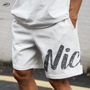 复合牛奶丝实战训练运动宽松透气五分裤 篮球短裤 NICE美式 NICEID