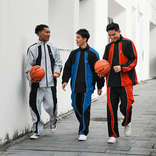 NICEID 出场服队服拉链篮球训练服弹力防风保暖开襟 NICE外套长裤