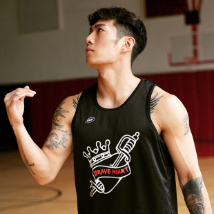 篮球背心训练服坎肩无袖 HEART夏季 宽松 NICE勇敢之心BRAVE NICEID