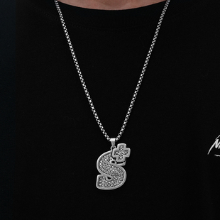 饰嘻哈项链饰品男女潮流个性 NICEID 项链军牌百搭装 小吊坠 NICE