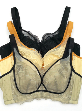 芬铂文胸FW3106S软钢圈四排扣BCD杯超薄水晶杯聚拢内衣调整型胸罩