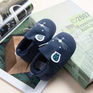 纯棉透气家居地板鞋 3岁宝宝软底防滑学步鞋 babyshoes0 外贸婴儿鞋