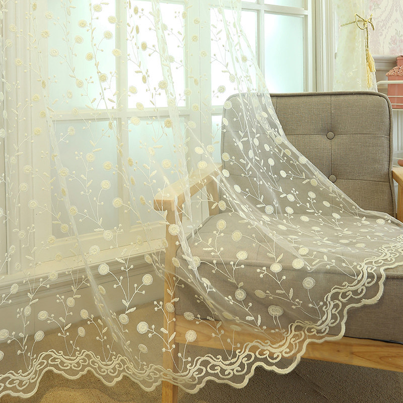 Sago Korean Countryside princess girl bedroom fresh Embroidery curtain Lace Window screening 2020 Sunshade full shadingin the Home Fabric , Curtains and curtain accessories , Custom curtains  category - from Buy2taobao.com to provide professional Taobao agent buy service