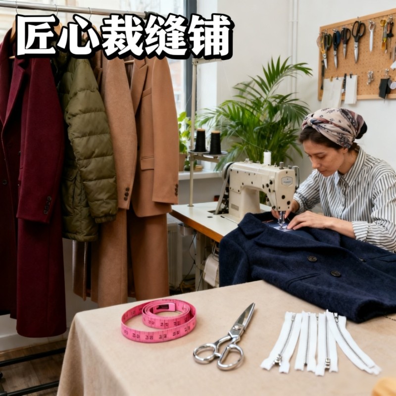 裁缝店专业改大衣大衣改长短改小呢子大衣改款式羊绒大衣改短
