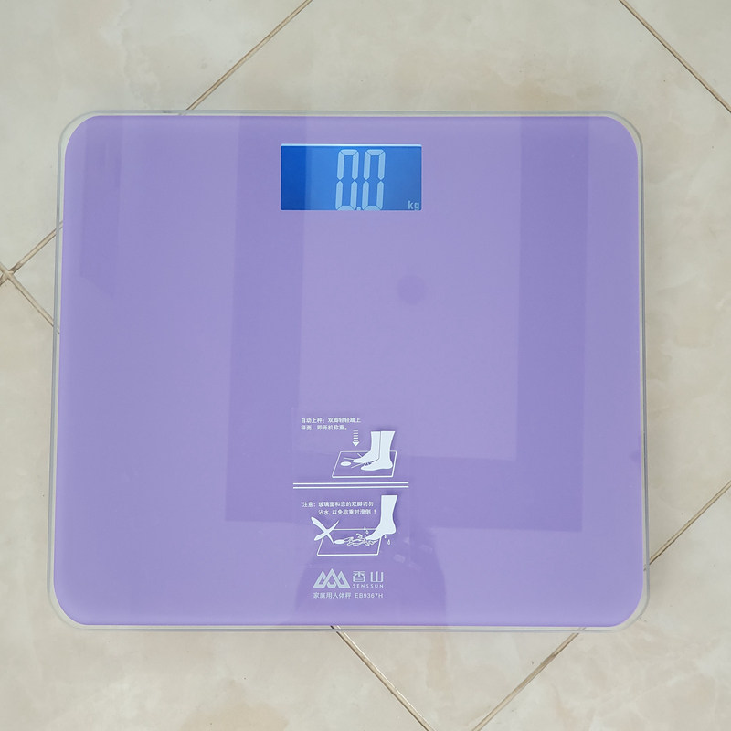 香山正品电子体重秤夜光液晶数显