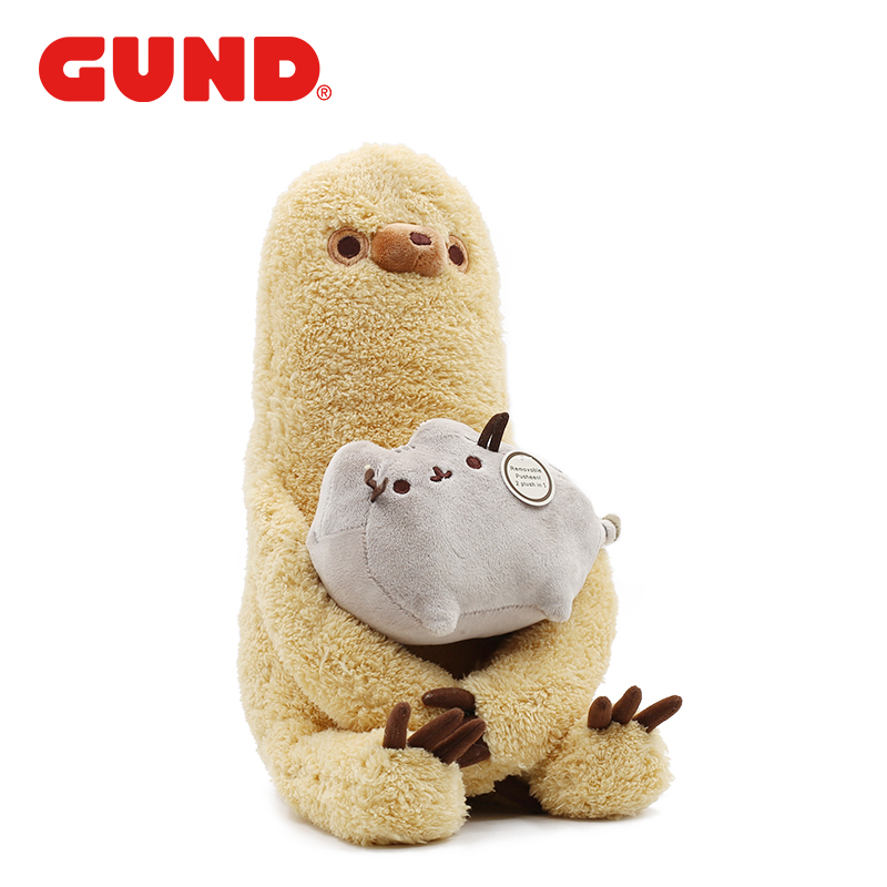 GUND胖吉猫树懒送女生毛绒玩具