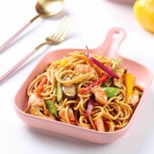 方便速食细面 一町拉面 炒面条半干面8人份 美味保鲜湿面800g