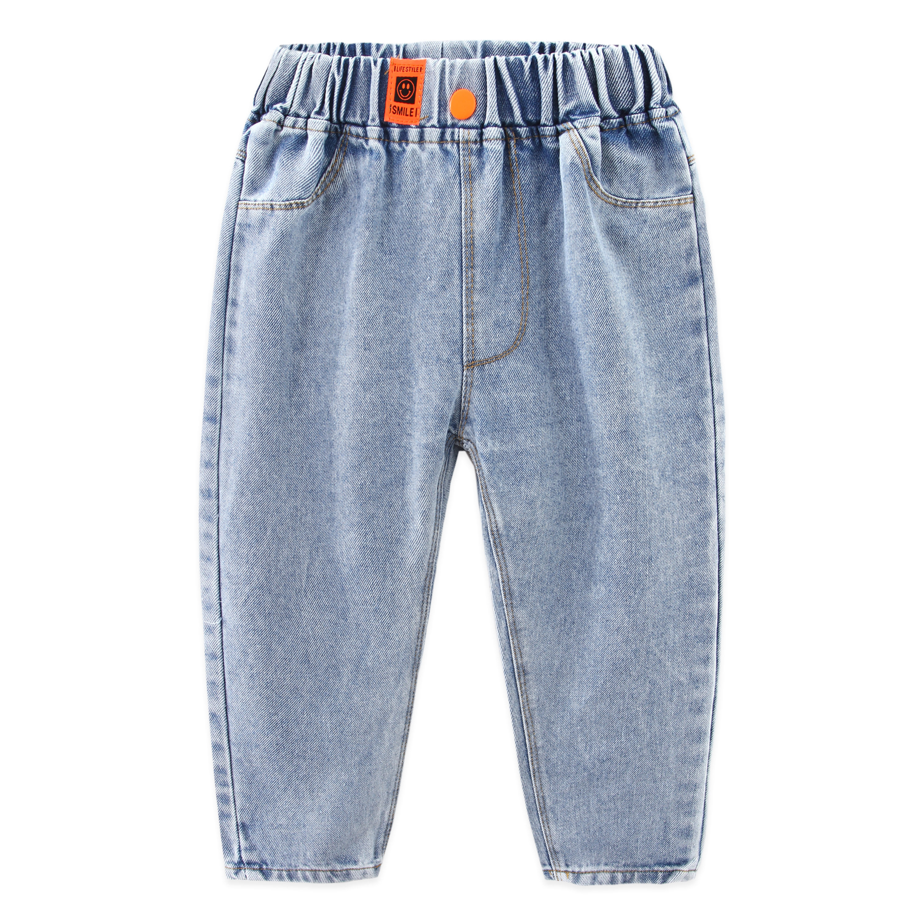 儿童牛仔裤男童女童均可穿裤子宝宝春秋装休闲裤长裤宽松中大童,童装/婴儿装/亲子装,裤子,淘宝优惠券,粉丝福利购,淘宝优惠卷