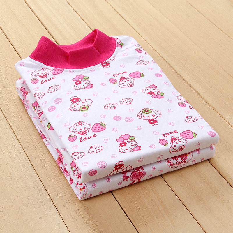 童装中大童秋衣裤纯棉套装儿童内衣套装全棉女童半高领睡衣棉毛衫