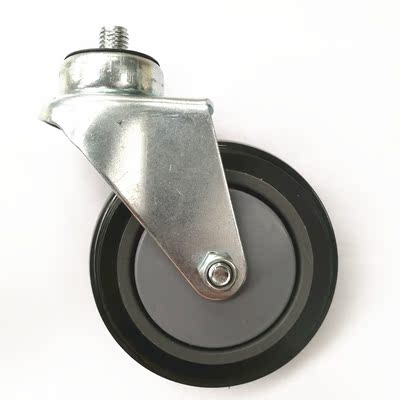 包邮3/4寸pu万向静音轮超市购物车车轮商场手推车轮子配件电梯轮