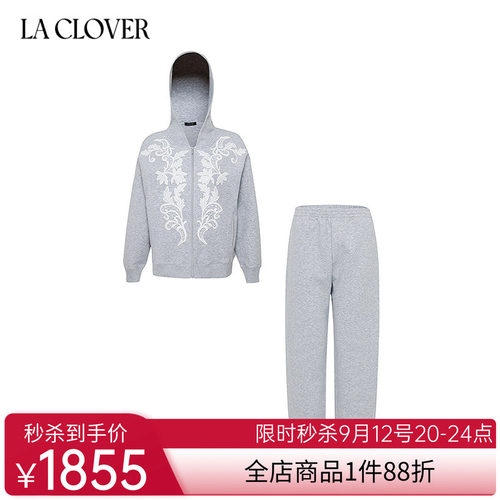 【25秋】兰卡文(LA CLOVER)蕾丝拉链开衫套装遇见布拉格LC85AAH1