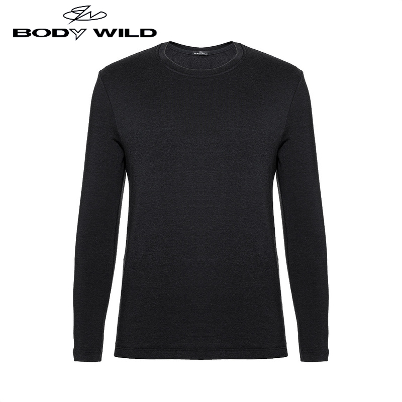 BODY WILD双层加厚保暖衣男士保暖内衣秋衣打底衣秋冬季ZBN72ZD2
