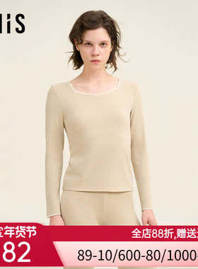 爱美丽美肤空气暖II代朋克兰中厚赫本领长袖上衣IM72BUR1