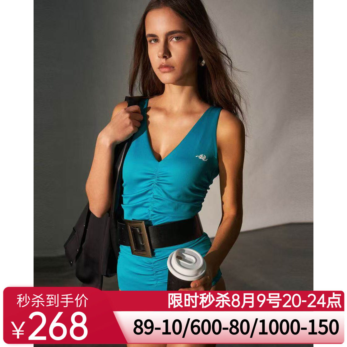 爱慕·CHUANG仪式4夏季女士性感比基尼连体泳衣CA681211