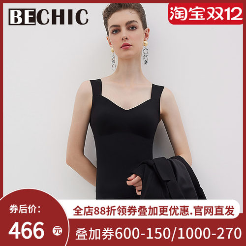 【新品】BECHIC0触感系列带杯背心打底外穿上衣内搭BC71BT1