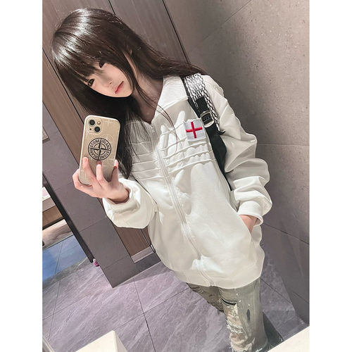 设计感小众立领卫衣女秋冬宽松