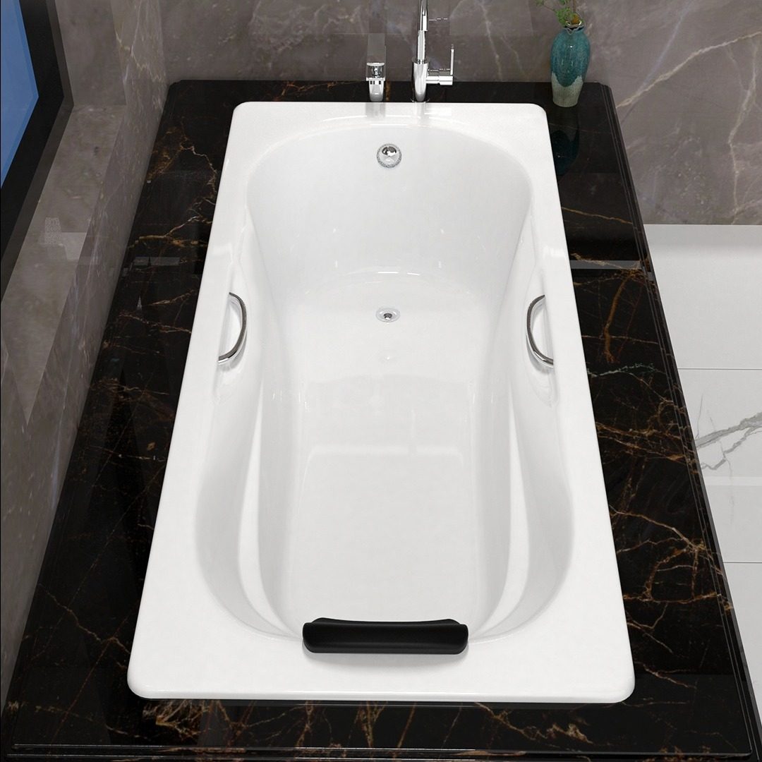 单人化妆室加深超宽大尺寸铸铁陶瓷嵌入式浴缸家用搪瓷1.8贝格莱