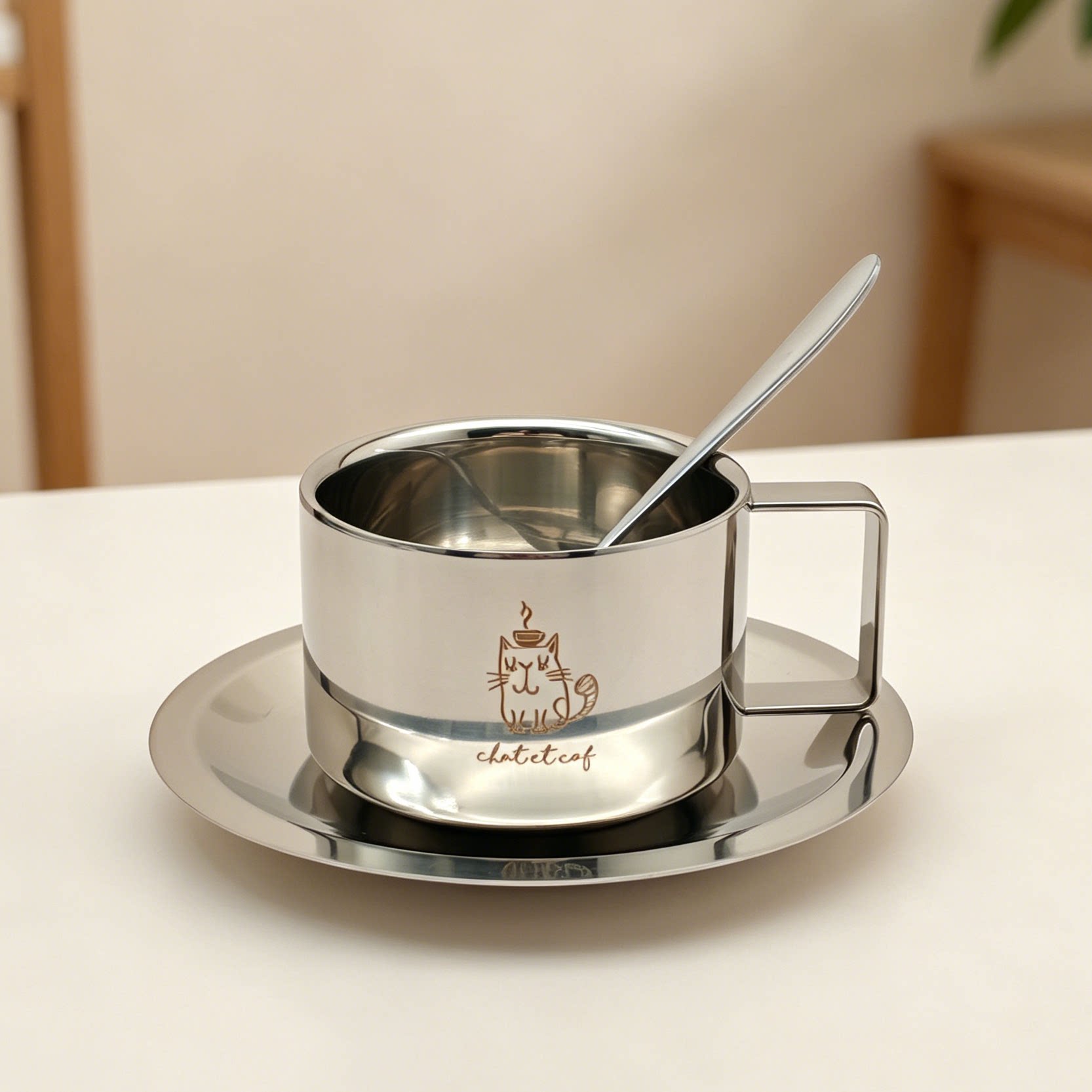 美式咖啡杯子304不锈钢