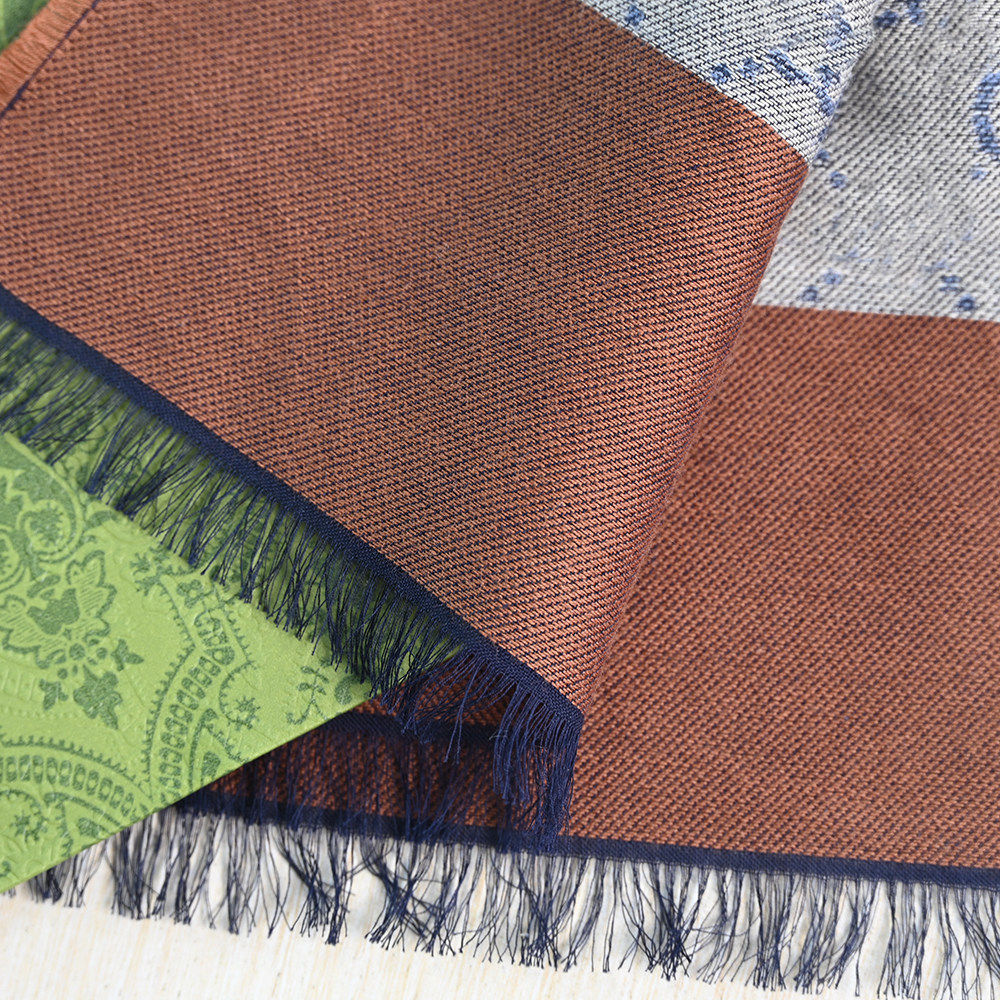 2512/29精致满提花撞色摆棉质溜须宽大围巾围脖披肩礼品手提袋,服饰配件/皮带/帽子/围巾,围巾/丝巾/披肩,淘宝优惠券,粉丝福利购,淘宝优惠卷