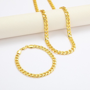 防真手链大金链子拍抖音夸张大项链手链套装道具嘻哈浮夸风格金属