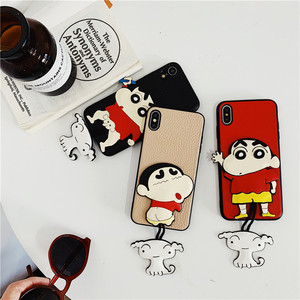 可爱蜡笔小新适用8plus苹果x手机壳iphone11pro软xsmax女xr皮套7p