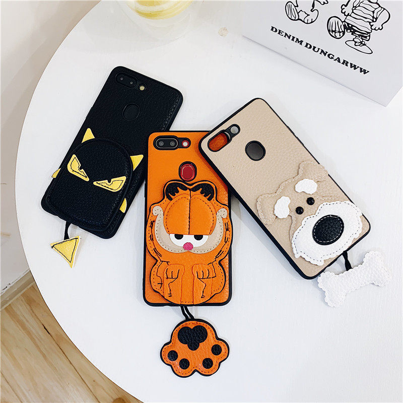 Cute Garfield oppo r17 Mobile phone shell r15 cortex reno Little Devil r9s Men and women section r11splus softin the 3C Digital Accessories, Cell Phone Accessories , Phone Protection Case/Shell  category - from Buy2taobao.com to provide professional Taobao agent buy service
