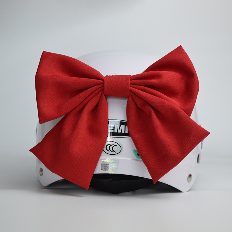 蝴蝶结头盔配饰可爱头盔装饰