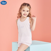 高端 打底衫 专柜迪士尼冰雪公主儿童吊带衫 夏女孩中大童少女无袖