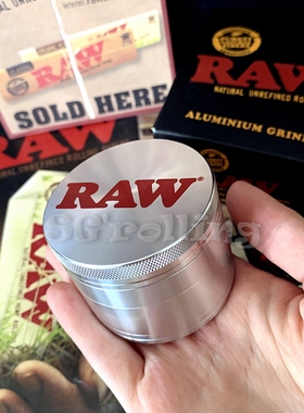 RAW 新款 4 Pieces Shredder Grinder 四层 航空铝 研磨器 磨烟器