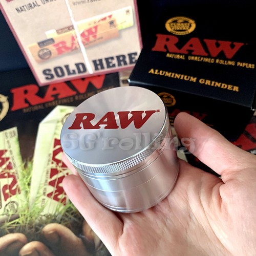 RAW 新款 4 Pieces Shredder Grinder 四层 航空铝 研磨器 磨烟器