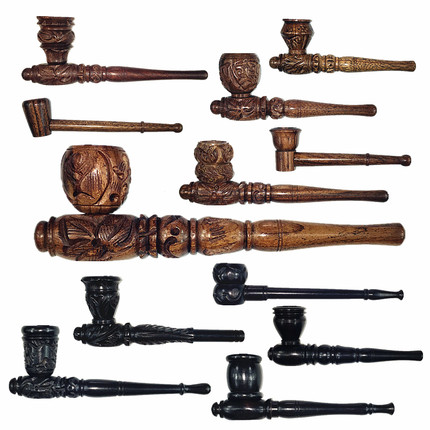 欧洲原装进口 Headshop 手工 雕花 玫瑰木 烟斗 pipe