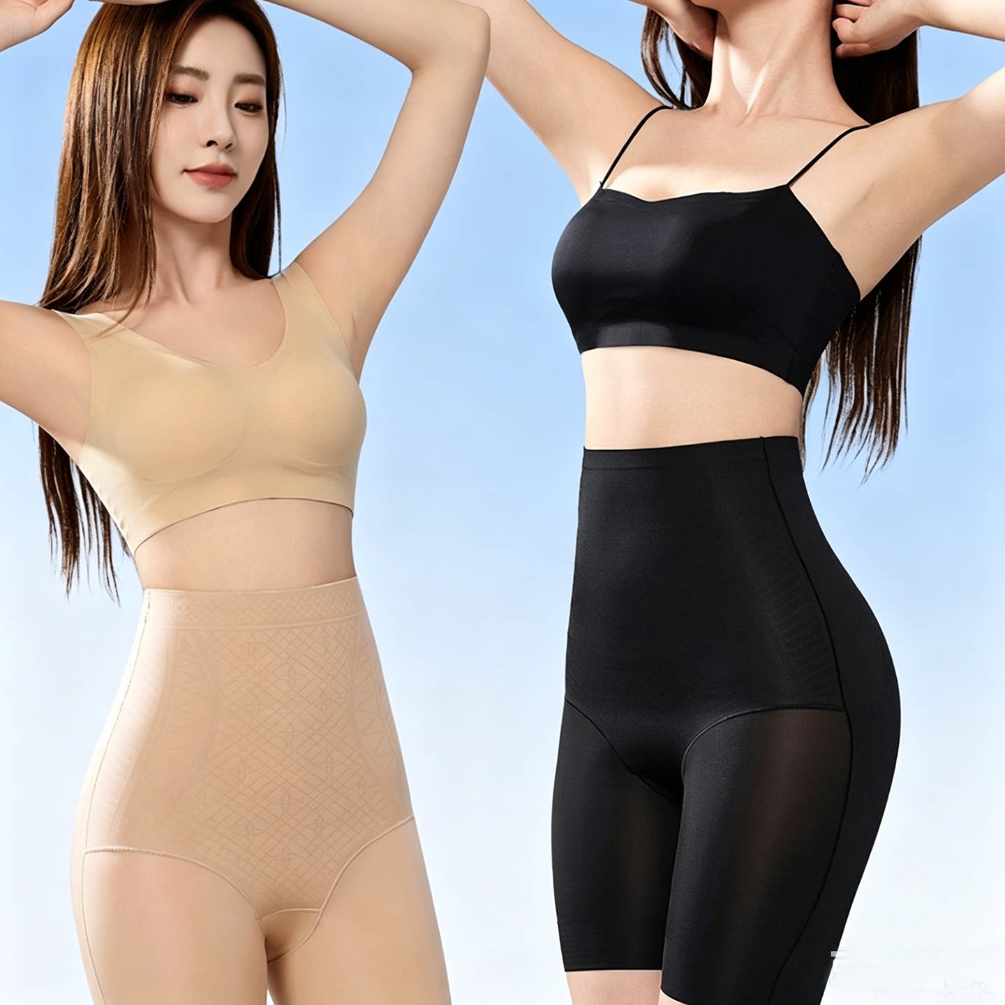 夏季美人高腰无痕收腹提臀塑身裤