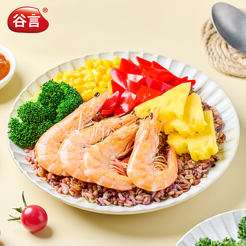 谷言菠萝鲜虾轻食餐健身7日健康餐减脂餐控卡速食代餐饱腹大虾肉