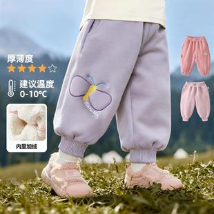 NEXT BGM女童裤子春秋婴儿加绒厚秋冬季儿童运动裤小宝宝女宝童装