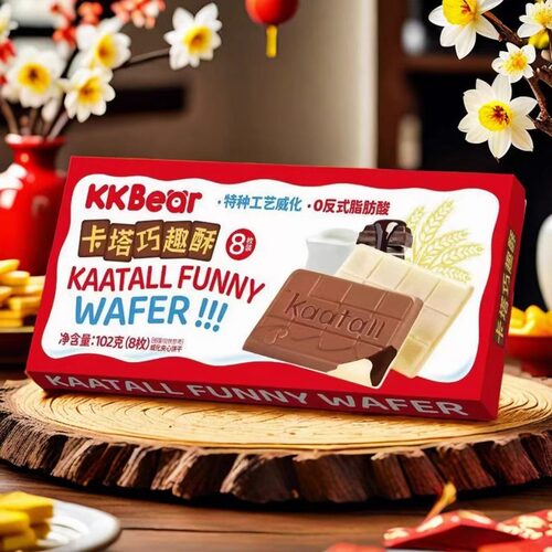 KKBear102g卡塔巧趣酥威化夹心饼