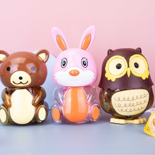金斯泊动物造型果冻125g卡通儿童水果味解馋小熊小兔猫头鹰玩具