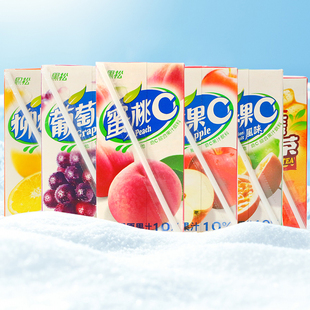 冷饮 夏季 6瓶纸盒装 中国台湾黑松百香果葡萄蜜桃水果汁饮料300ml